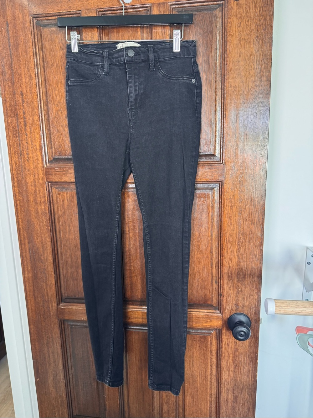 Free People Black High-Rise Skinny Jeans
